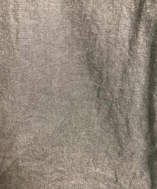 COMME des GARCONS HOMME（コムデギャルソン オム）COMME des GARCONS HOMME (コムデギャルソン オム) シルク切替ブラックデニムシャツ　長袖シャツ　デザインシャツ　 田中オム期 グレータグ　日本製 グレー サイズ:実寸参照の古着・服飾アイテム