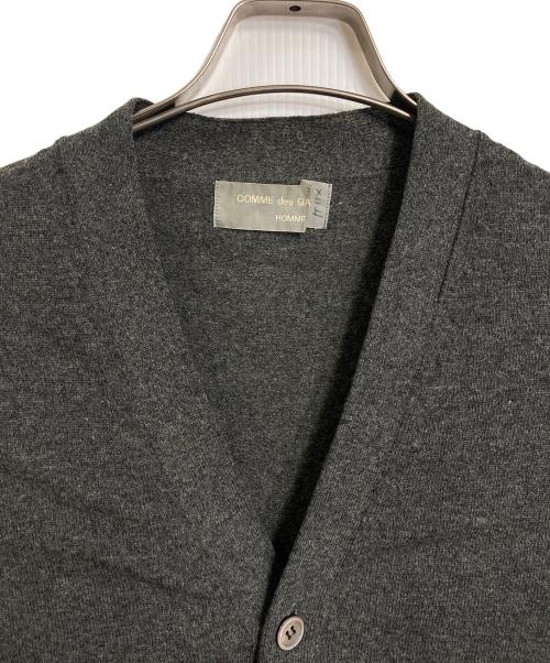 COMME des GARCONS HOMME（コムデギャルソン オム）COMME des GARCONS HOMME (コムデギャルソン オム) 【古着】80’Sウールカーディガン　80年代 田中オム期 グレータグ グレー サイズ:実寸参照の古着・服飾アイテム