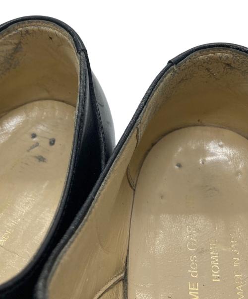 COMME des GARCONS HOMME（コムデギャルソン オム）COMME des GARCONS HOMME (コムデギャルソン オム) プレーントゥシューズ　ビジネスシューズ　メンズ靴 ブラック サイズ:25cmの古着・服飾アイテム