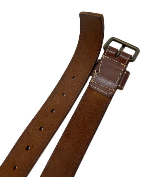 COMME des GARCONS（コムデギャルソン）COMME des GARCONS (コムデギャルソン) ベルト　レザーベルト　田中オム期 ブラウン サイズ:実寸参照の古着・服飾アイテム