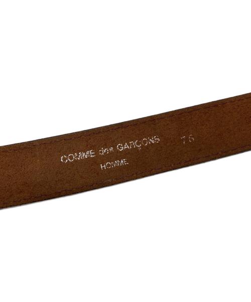 COMME des GARCONS（コムデギャルソン）COMME des GARCONS (コムデギャルソン) ベルト　レザーベルト　田中オム期 ブラウン サイズ:実寸参照の古着・服飾アイテム
