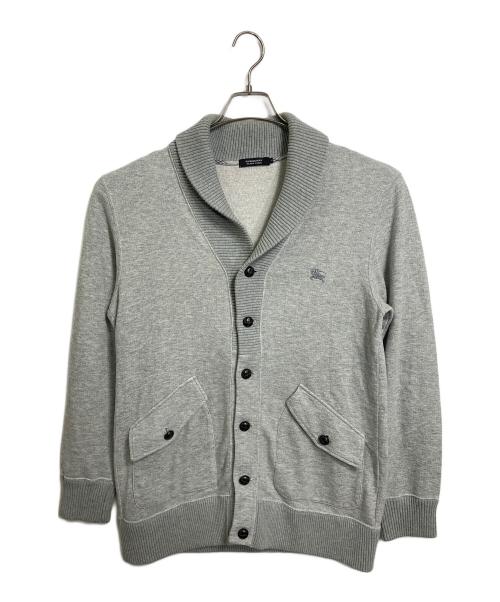 BURBERRY BLACK LABEL（バーバリーブラックレーベル）BURBERRY BLACK LABEL (バーバリーブラックレーベル) ホース刺繍カーディガン グレー サイズ:3の古着・服飾アイテム