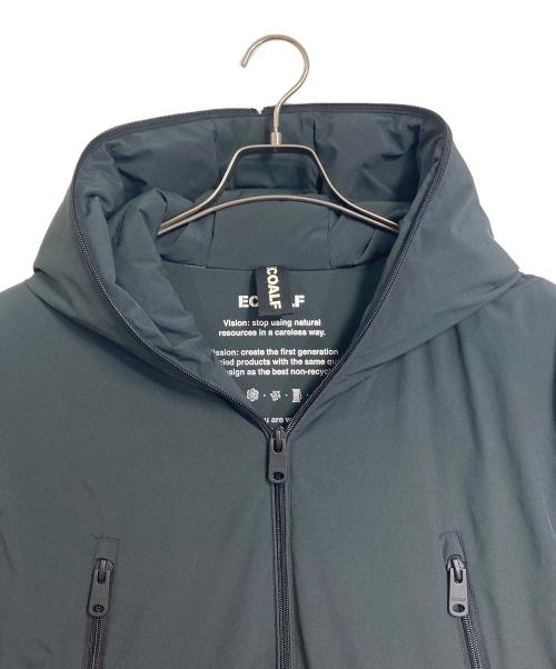 ECOALF（エコアルフ）ECOALF (エコアルフ) 中綿コート　ロングコート　アウター　ダブルジップ ブラック サイズ:XLの古着・服飾アイテム