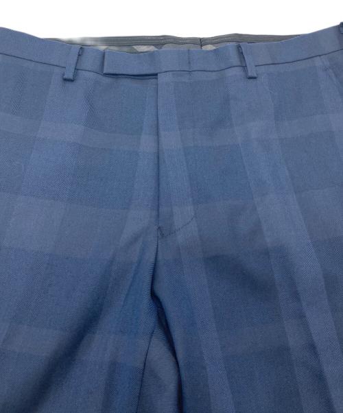 BLACK LABEL CRESTBRIDGE（ブラックレーベル クレストブリッジ）BLACK LABEL CRESTBRIDGE (ブラックレーベル クレストブリッジ) セットアップスーツ　パンツスーツ　2Bジャケット　ジャケット　パンツ　チェック　日本製 ネイビー サイズ:98-86-180 42Lの古着・服飾アイテム