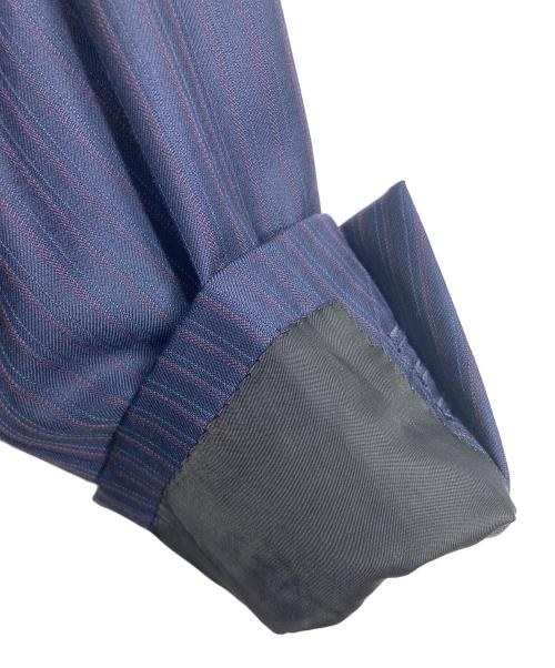 BLACK LABEL CRESTBRIDGE（ブラックレーベル クレストブリッジ）BLACK LABEL CRESTBRIDGE (ブラックレーベル クレストブリッジ) セットアップスーツ　パンツスーツ　2Bジャケット　ジャケット　パンツ　ストライプ　日本製 ネイビー サイズ:98-86-180 42Lの古着・服飾アイテム