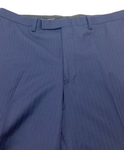 BLACK LABEL CRESTBRIDGE（ブラックレーベル クレストブリッジ）BLACK LABEL CRESTBRIDGE (ブラックレーベル クレストブリッジ) セットアップスーツ　パンツスーツ　2Bジャケット　ジャケット　パンツ　ストライプ　日本製 ネイビー サイズ:98-86-180 42Lの古着・服飾アイテム