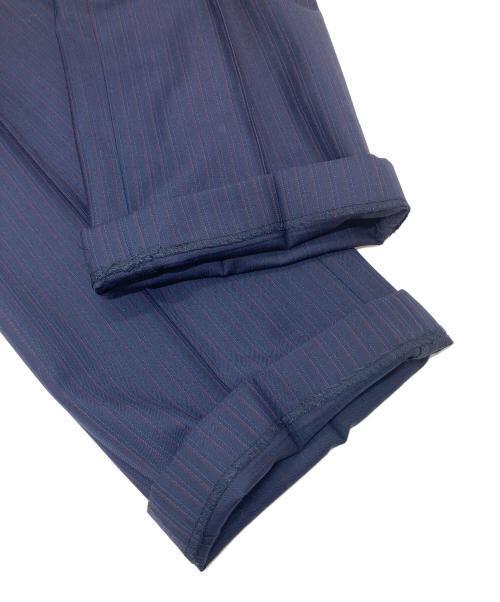 BLACK LABEL CRESTBRIDGE（ブラックレーベル クレストブリッジ）BLACK LABEL CRESTBRIDGE (ブラックレーベル クレストブリッジ) セットアップスーツ　パンツスーツ　2Bジャケット　ジャケット　パンツ　ストライプ　日本製 ネイビー サイズ:98-86-180 42Lの古着・服飾アイテム