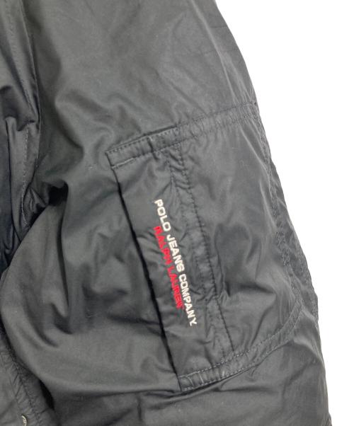 POLO JEANS CO.（ポロジーンズカンパニー）POLO JEANS CO. (ポロジーンズカンパニー) ダウンジャケット　アウター　フード付き ファー付き ブラック サイズ:Sの古着・服飾アイテム