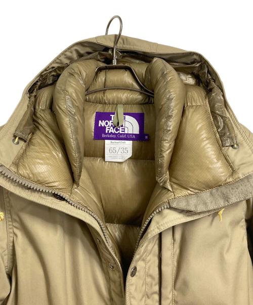 THE NORTHFACE PURPLELABEL（ザ・ノースフェイス パープルレーベル）THE NORTHFACE PURPLELABEL (ザ・ノースフェイス パープルレーベル) ダウンジャケット 65 35MOUNTAIN SHORT アウター　スポーツ　アウトドア ベージュ サイズ:Mの古着・服飾アイテム