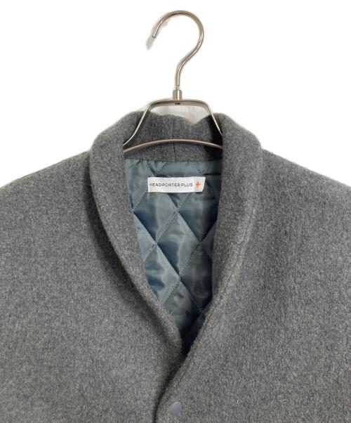 HEAD PORTER（ヘッドポーター）HEAD PORTER (ヘッドポーター) ブルゾン　ウールブルゾン　アウター　日本製 グレー サイズ:Mの古着・服飾アイテム