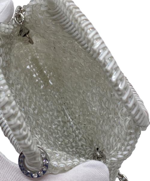 ANTEPRIMA（アンテプリマ）ANTEPRIMA (アンテプリマ) スモールラウンドチェーンショルダーバッグ　ワイヤーバッグ ホワイト サイズ:実寸参照の古着・服飾アイテム