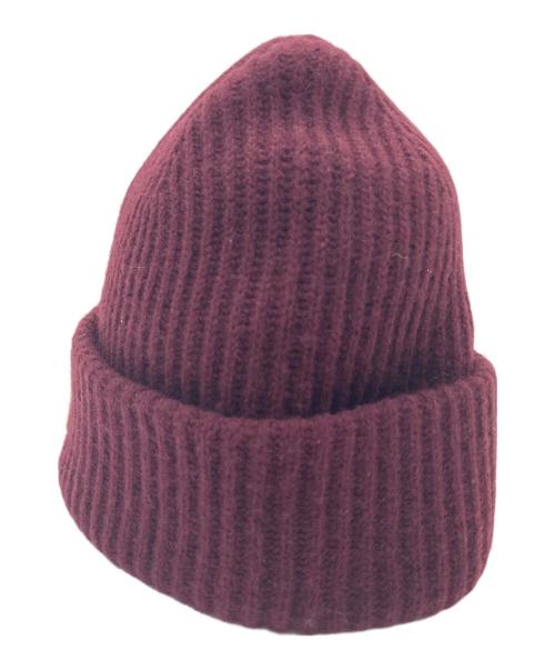 A.P.C.（アーペーセー）A.P.C. (アーペーセー) カシミヤ混ニットキャップ　ニットキャップ バーガンディー サイズ:Mの古着・服飾アイテム