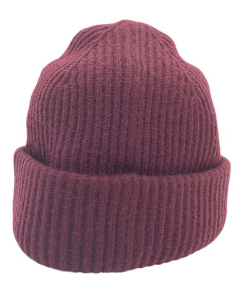 A.P.C.（アーペーセー）A.P.C. (アーペーセー) カシミヤ混ニットキャップ　ニットキャップ バーガンディー サイズ:Mの古着・服飾アイテム
