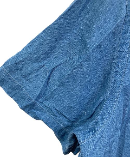 RALPH LAUREN（ラルフローレン）RALPH LAUREN (ラルフローレン) 半袖シャツ　インディゴシャツ　ワンポイント刺繍 ネイビー サイズ:XXLの古着・服飾アイテム