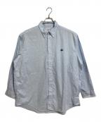 BROOKS BROTHERSブルックスブラザーズ）の古着「【古着】ゴールデンフリース刺繍ボタンダウンシャツ　長袖シャツ　USA製　オーバーサイズ」｜スカイブルー