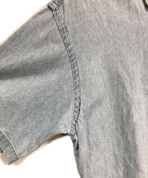 POLO RALPH LAUREN（ポロ・ラルフローレン）POLO RALPH LAUREN (ポロ・ラルフローレン) 【古着】ポニー刺繍半袖デニムシャツ　半袖シャツ　 スカイブルー サイズ:Mの古着・服飾アイテム