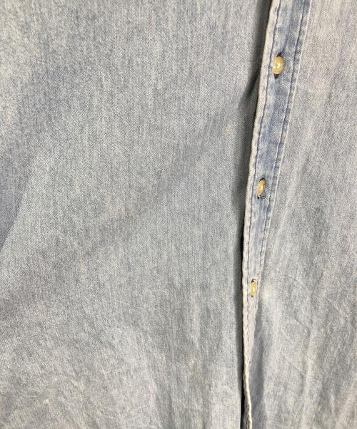 POLO RALPH LAUREN（ポロ・ラルフローレン）POLO RALPH LAUREN (ポロ・ラルフローレン) 【古着】ポニー刺繍半袖デニムシャツ　半袖シャツ　 スカイブルー サイズ:Mの古着・服飾アイテム