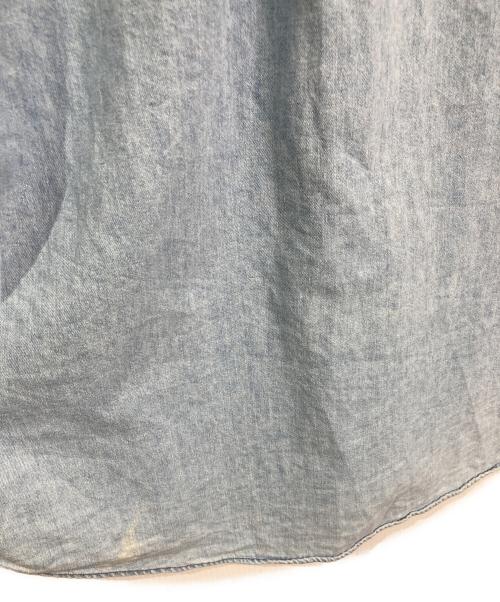 POLO RALPH LAUREN（ポロ・ラルフローレン）POLO RALPH LAUREN (ポロ・ラルフローレン) 【古着】ポニー刺繍半袖デニムシャツ　半袖シャツ　 スカイブルー サイズ:Mの古着・服飾アイテム
