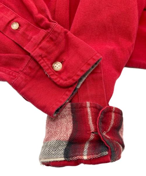 POLO COUNTRY（ポロカントリー）POLO COUNTRY (ポロカントリー) 【古着】80’S～90’S シャツ　長袖シャツ　80年代　90年代　USA製 レッド サイズ:実寸参照（サイズタグ欠損）の古着・服飾アイテム