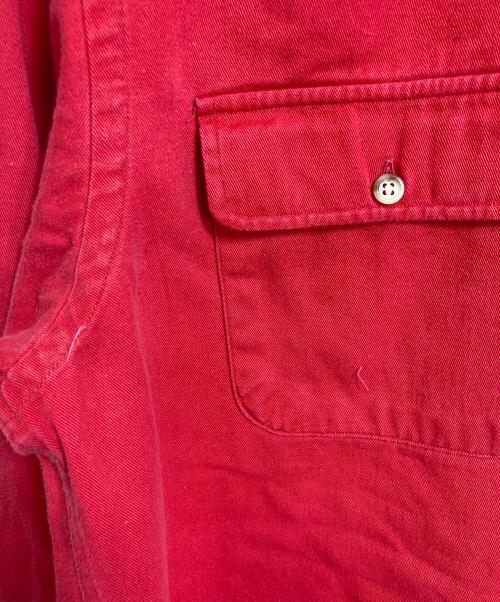 POLO COUNTRY（ポロカントリー）POLO COUNTRY (ポロカントリー) 【古着】80’S～90’S シャツ　長袖シャツ　80年代　90年代　USA製 レッド サイズ:実寸参照（サイズタグ欠損）の古着・服飾アイテム