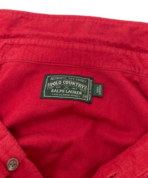 POLO COUNTRY（ポロカントリー）POLO COUNTRY (ポロカントリー) 【古着】90’S ネルシャツ　長袖シャツ　90年代 レッド サイズ:Mの古着・服飾アイテム