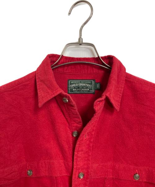 POLO COUNTRY（ポロカントリー）POLO COUNTRY (ポロカントリー) 【古着】90’S ネルシャツ　長袖シャツ　90年代 レッド サイズ:Mの古着・服飾アイテム