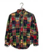 POLO RALPH LAURENポロ・ラルフローレン）の古着「【古着】パッチワークシャツ　コットンシャツ　マルチカラー　インパクト」｜マルチカラー