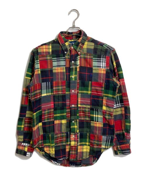 POLO RALPH LAUREN（ポロ・ラルフローレン）POLO RALPH LAUREN (ポロ・ラルフローレン) 【古着】パッチワークシャツ　コットンシャツ　マルチカラー　インパクト マルチカラー サイズ:Mの古着・服飾アイテム
