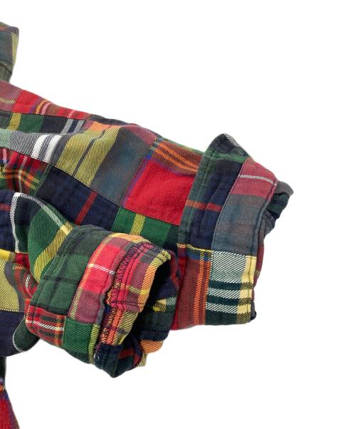 POLO RALPH LAUREN（ポロ・ラルフローレン）POLO RALPH LAUREN (ポロ・ラルフローレン) 【古着】パッチワークシャツ　コットンシャツ　マルチカラー　インパクト マルチカラー サイズ:Mの古着・服飾アイテム
