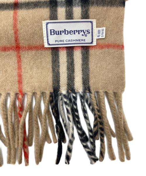 Burberry's（バーバリーズ）Burberry's (バーバリーズ) ノバチェックカシミヤマフラー　マフラー　チェック　 ベージュ サイズ:実寸参照の古着・服飾アイテム