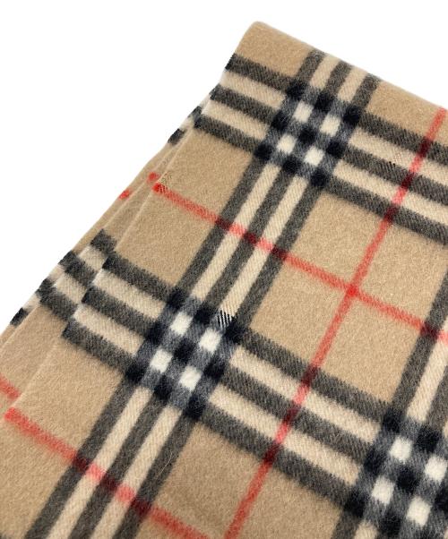 Burberry's（バーバリーズ）Burberry's (バーバリーズ) ノバチェックカシミヤマフラー　マフラー　チェック　 ベージュ サイズ:実寸参照の古着・服飾アイテム