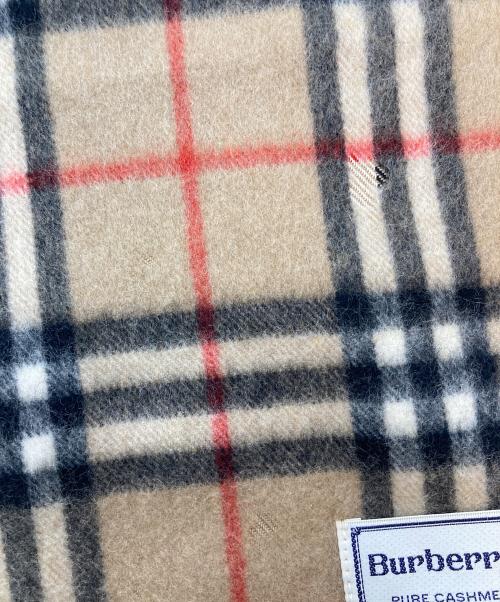 Burberry's（バーバリーズ）Burberry's (バーバリーズ) ノバチェックカシミヤマフラー　マフラー　チェック　 ベージュ サイズ:実寸参照の古着・服飾アイテム