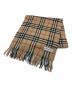 Burberry's（バーバリーズ）の古着「ノバチェックカシミヤマフラー　マフラー　チェック　」｜ベージュ