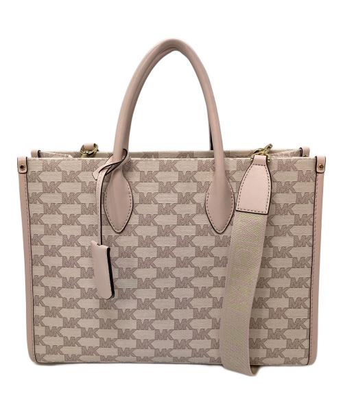 MICHAEL KORS（マイケル・コース）MICHAEL KORS (マイケル・コース) MIRELLA EW トート ミディアム　2WAYバッグ　トートバッグ　ショルダーバッグ ピンク サイズ:実寸参照の古着・服飾アイテム