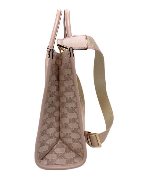 MICHAEL KORS（マイケル・コース）MICHAEL KORS (マイケル・コース) MIRELLA EW トート ミディアム　2WAYバッグ　トートバッグ　ショルダーバッグ ピンク サイズ:実寸参照の古着・服飾アイテム
