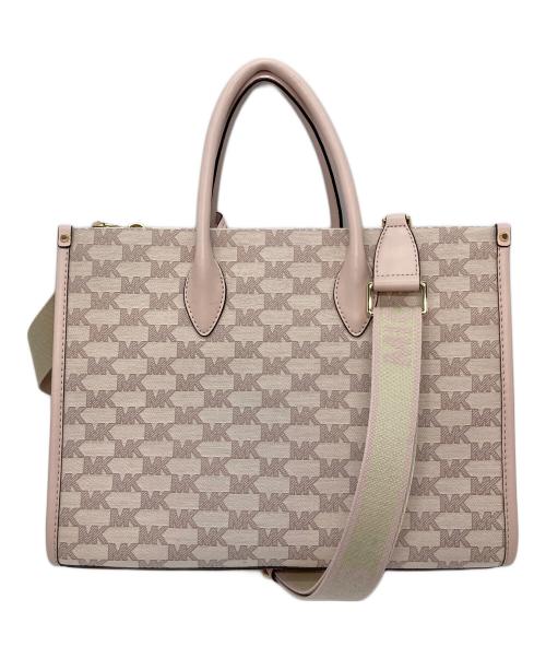 MICHAEL KORS（マイケル・コース）MICHAEL KORS (マイケル・コース) MIRELLA EW トート ミディアム　2WAYバッグ　トートバッグ　ショルダーバッグ ピンク サイズ:実寸参照の古着・服飾アイテム