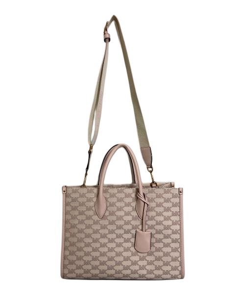 MICHAEL KORS（マイケル・コース）MICHAEL KORS (マイケル・コース) MIRELLA EW トート ミディアム　2WAYバッグ　トートバッグ　ショルダーバッグ ピンク サイズ:実寸参照の古着・服飾アイテム