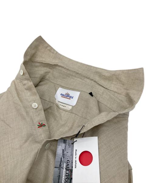 GALLIPOLI（ガリポリ）GALLIPOLI (ガリポリ) リネンシャツ ベージュ サイズ:46 未使用品の古着・服飾アイテム