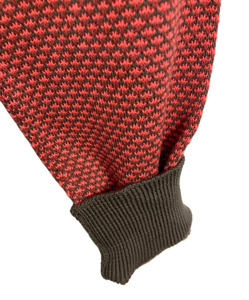 Drumohr（ドルモア）Drumohr (ドルモア) コットンニット　長袖ニット　イタリア製 ピンク×ブラウン サイズ:46の古着・服飾アイテム