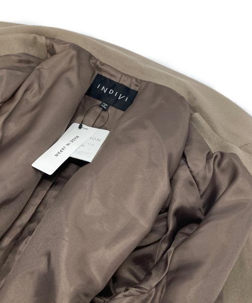 INDIVI（インディヴィ）INDIVI (インディヴィ) ウール100%チェスターコート ベージュ サイズ:15の古着・服飾アイテム