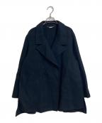 自由区ジユウク）の古着「ウールリバーショート コート」｜ブラック