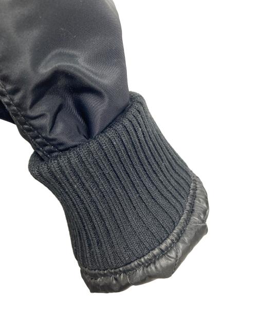 ALPHA（アルファ）ALPHA (アルファ) フーデッドリブジャケット　ナイロンジャケット　中綿ジャケット　アウター ブラック サイズ:Lの古着・服飾アイテム