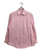 BROOKS BROTHERSブルックスブラザーズ）の古着「【古着】80’Sストライプシャツ　長袖シャツ　80年代　香港製」｜ピンク