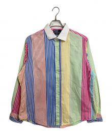 POLO RALPH LAUREN（ポロ・ラルフローレン）の古着「クレイジーストライプシャツ　長袖シャツ　ストライプ　総柄」｜マルチカラー