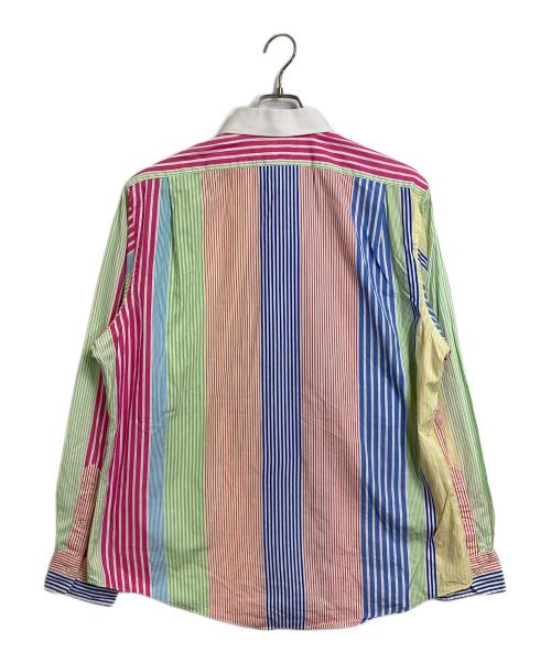 POLO RALPH LAUREN（ポロ・ラルフローレン）POLO RALPH LAUREN (ポロ・ラルフローレン) クレイジーストライプシャツ　長袖シャツ　ストライプ　総柄 マルチカラー サイズ:XLの古着・服飾アイテム