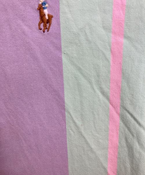 RALPH LAUREN（ラルフローレン）RALPH LAUREN (ラルフローレン) クレイジーパターンボタンダウンシャツ　長袖シャツ　ポニー刺繍　ストライプ　総柄 マルチカラー サイズ:Mの古着・服飾アイテム