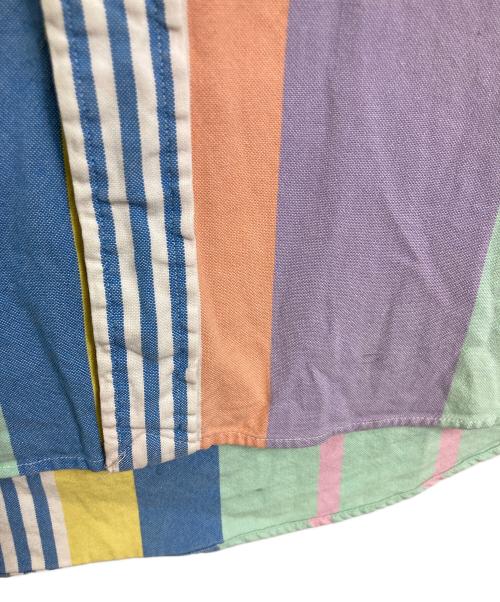 RALPH LAUREN（ラルフローレン）RALPH LAUREN (ラルフローレン) クレイジーパターンボタンダウンシャツ　長袖シャツ　ポニー刺繍　ストライプ　総柄 マルチカラー サイズ:Mの古着・服飾アイテム