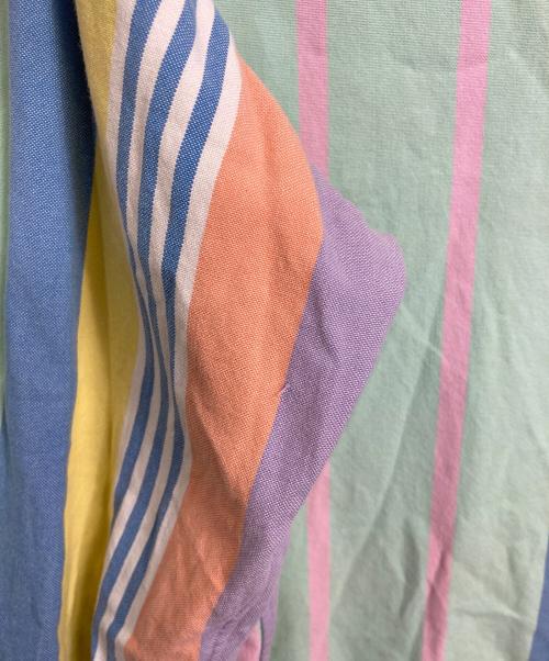 RALPH LAUREN（ラルフローレン）RALPH LAUREN (ラルフローレン) クレイジーパターンボタンダウンシャツ　長袖シャツ　ポニー刺繍　ストライプ　総柄 マルチカラー サイズ:Mの古着・服飾アイテム