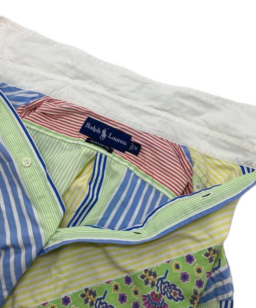 RALPH LAUREN（ラルフローレン）RALPH LAUREN (ラルフローレン) 【古着】90’S フラワー切替 クレイジーパターンボタンダウンシャツ　長袖シャツ　90年代 マルチカラー サイズ:Mの古着・服飾アイテム