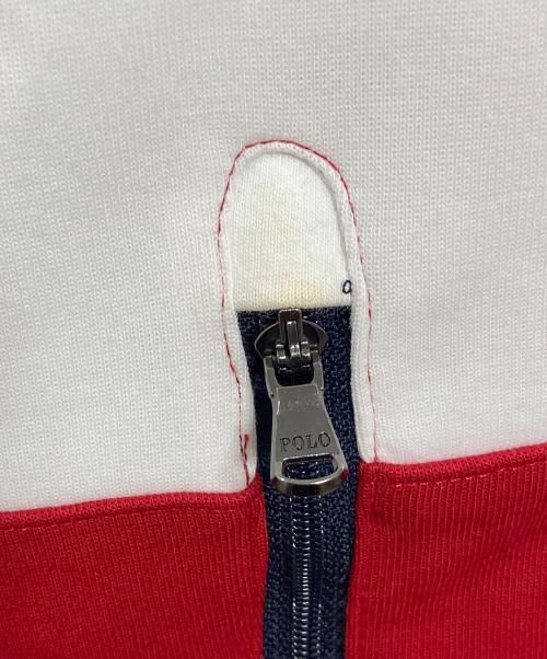 POLO RALPH LAUREN（ポロ・ラルフローレン）POLO RALPH LAUREN (ポロ・ラルフローレン) トラックジャケット　ジャージ　アウター　ライトアウター　ポニー刺繍 トリコロールカラー サイズ:Mの古着・服飾アイテム